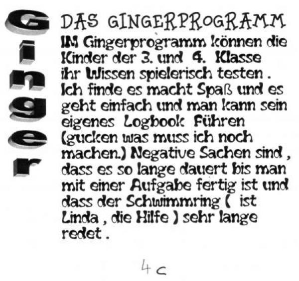 Ginger Computerlernprogramm (Bild © FMG)