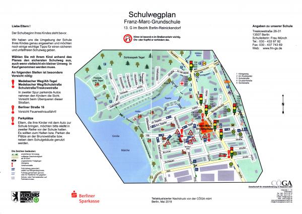 Schulwegplan für die FMG (Grafik © CÖGA)